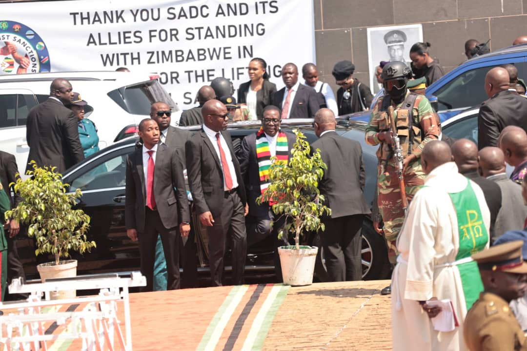 President Mnangagwa at the national shrine