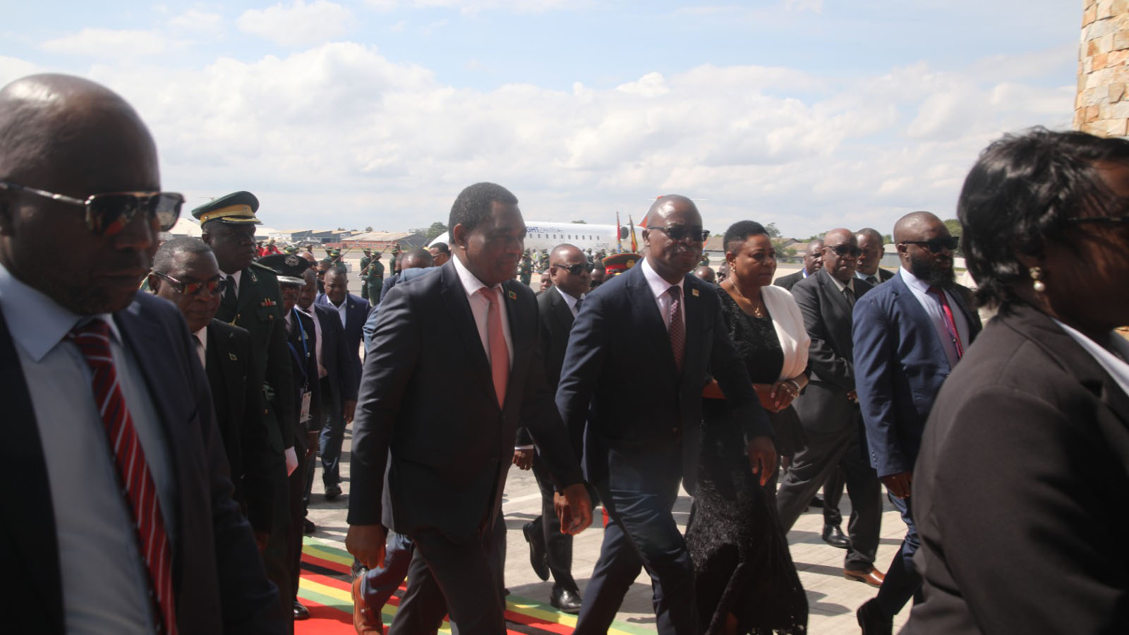 Zambia’s President Hichilema arrives in Zimbabwe for Bi-National Commission