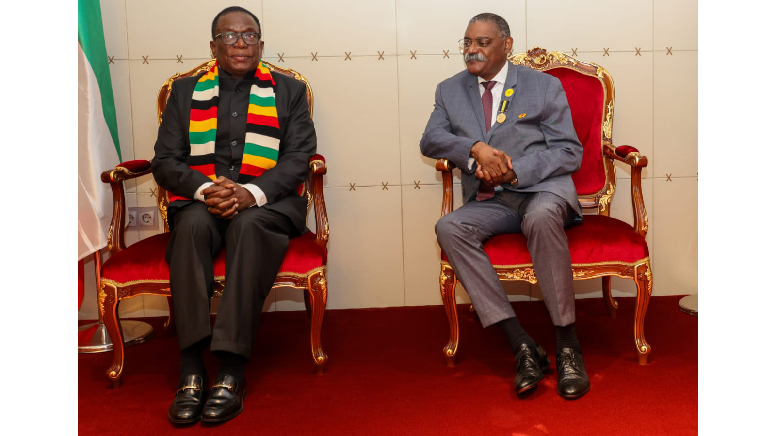 President Mnangagwa arrives in Luanda for 50th independence anniversary