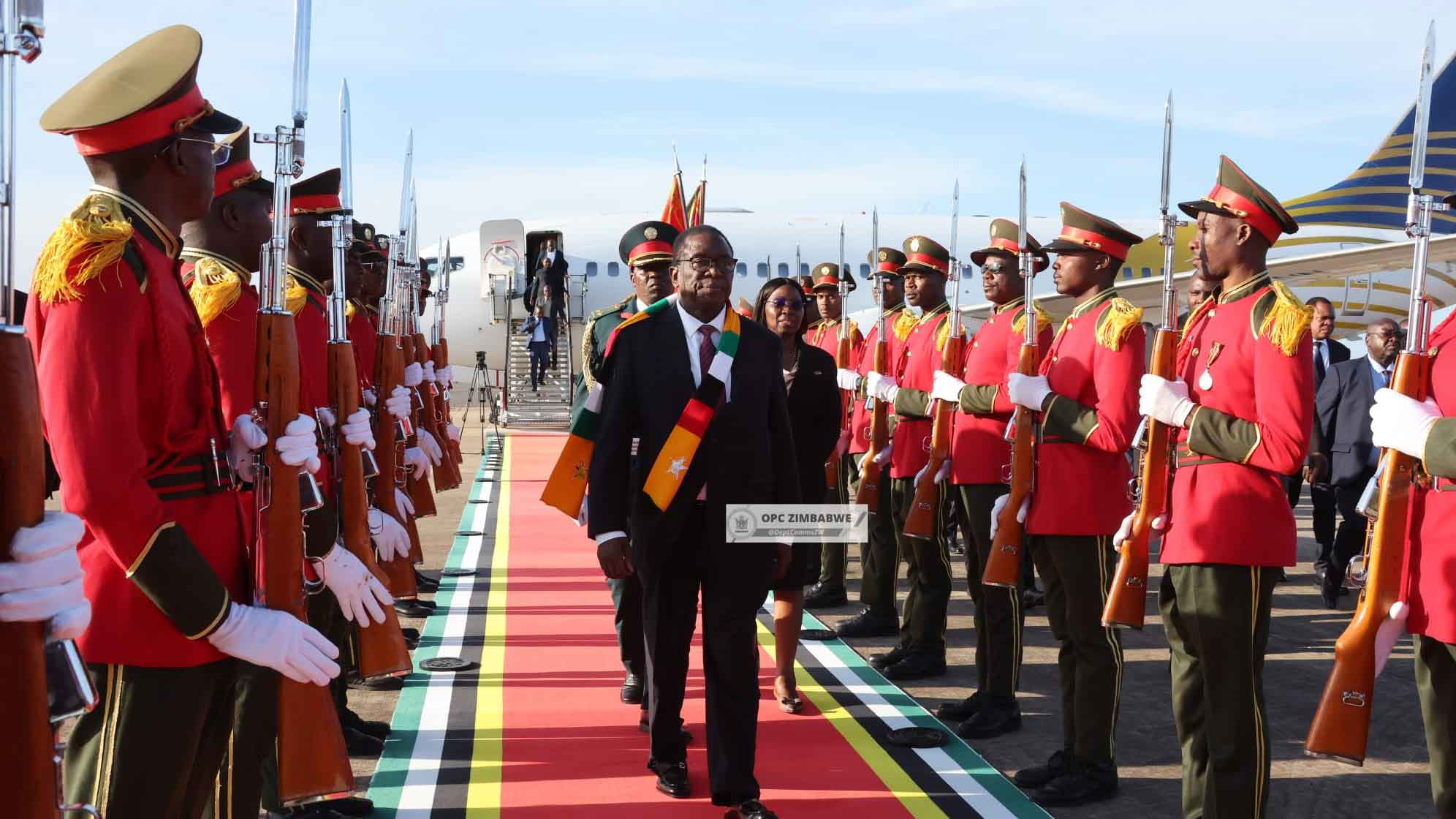 President Mnangagwa arrives in Mozambique to deepen relations