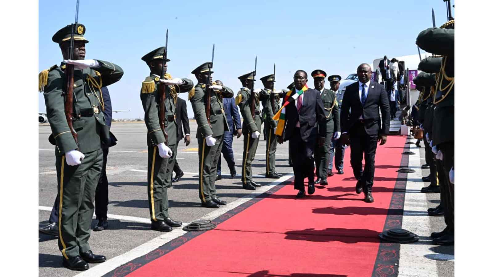 President Mnangagwa in Angola for AU-EU Summit
