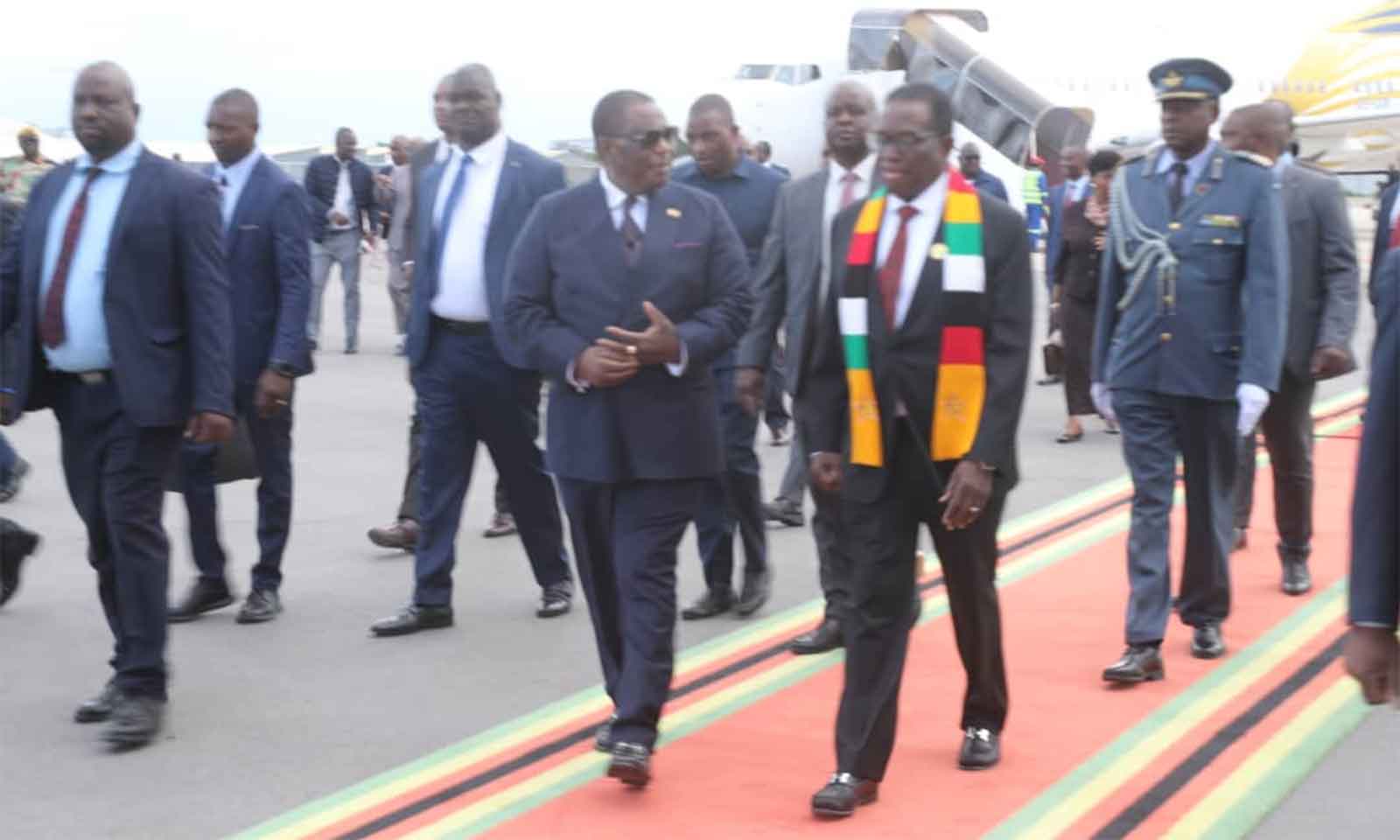President Mnangagwa returns home