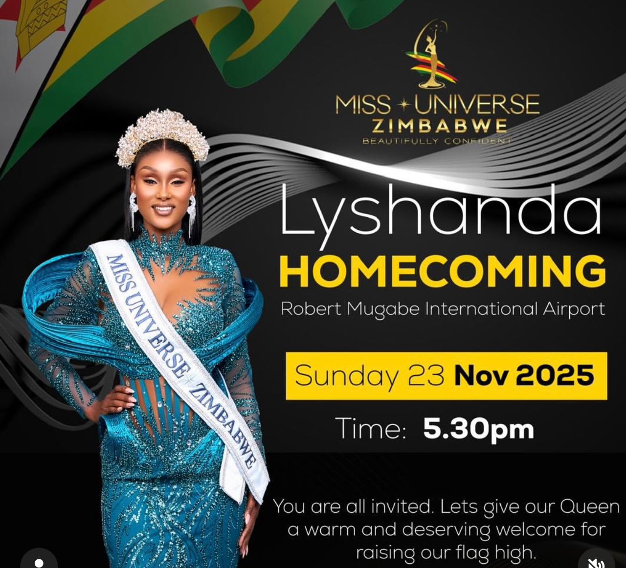 Zimbabwe gears for Lyshanda Moyas’ triumphant homecoming as she arrives today