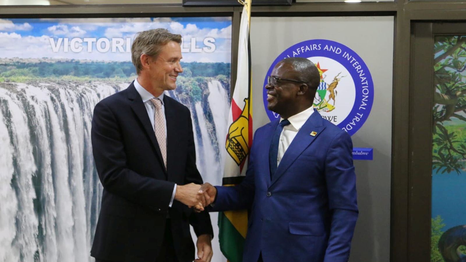 British Ambassador, outgoing UN women Zimbabwe country representative call on Minister Murwira