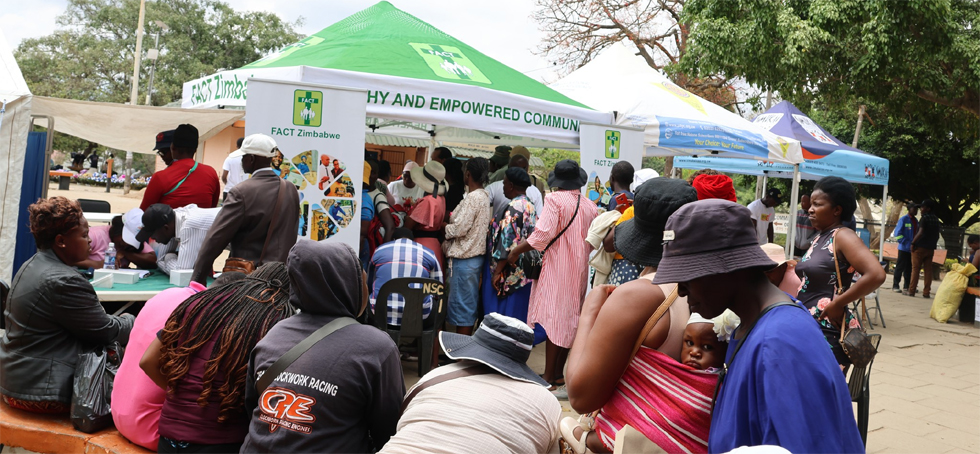 Some of the people queueing up for free cancer screening