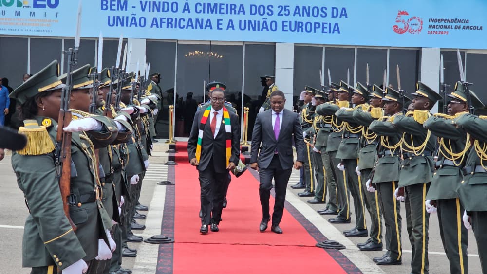 President Mnangagwa departs Luanda after successful AU-EU Summit