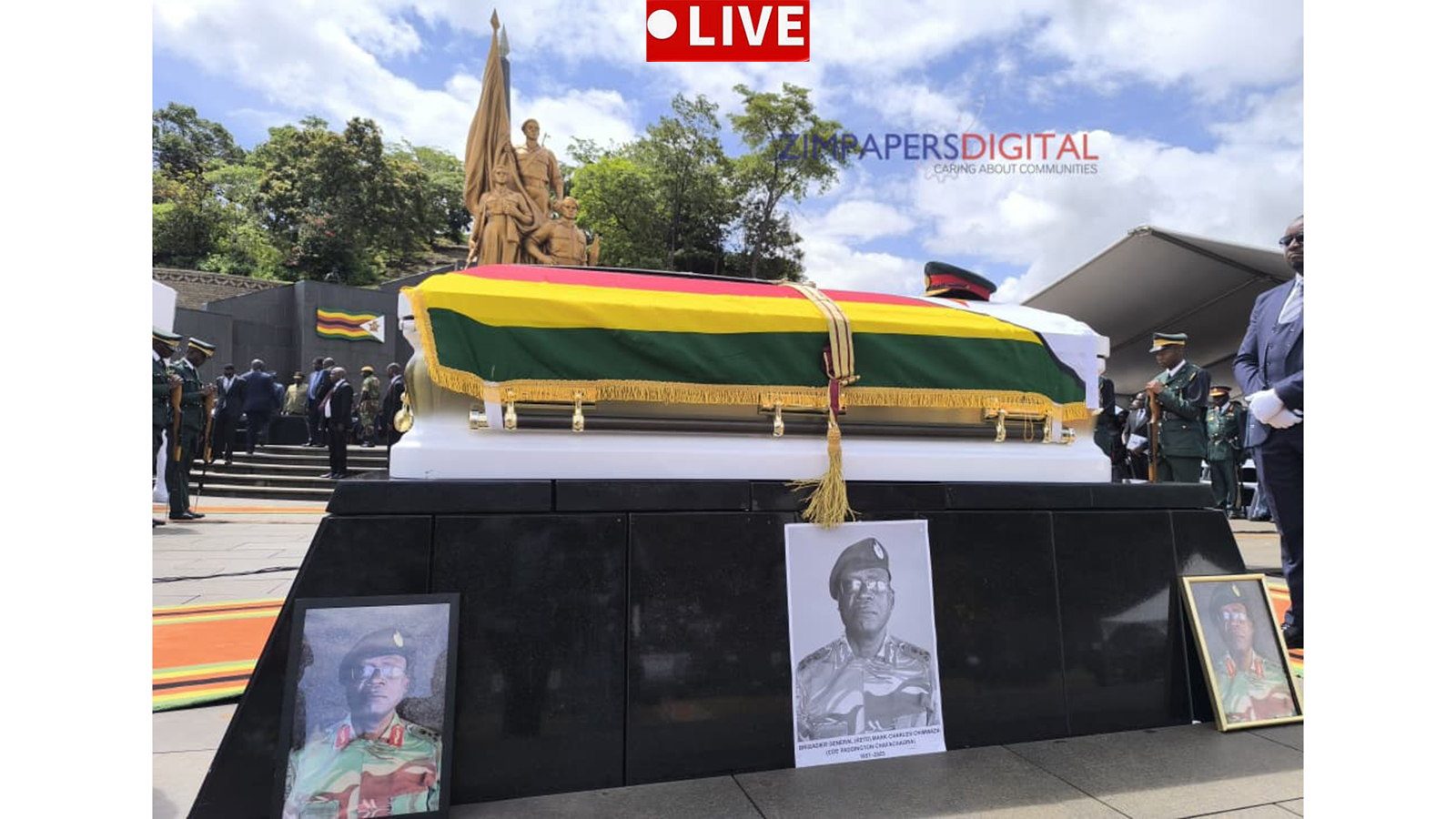 President Mnangagwa presides over the burial of National Hero Brigadier General Chimwaza