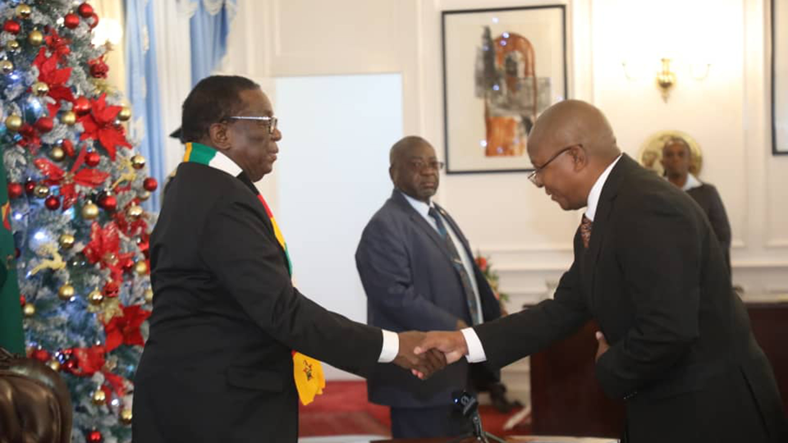 President Mnangagwa swears in Dr Polite Kambamura as Minister of Mines