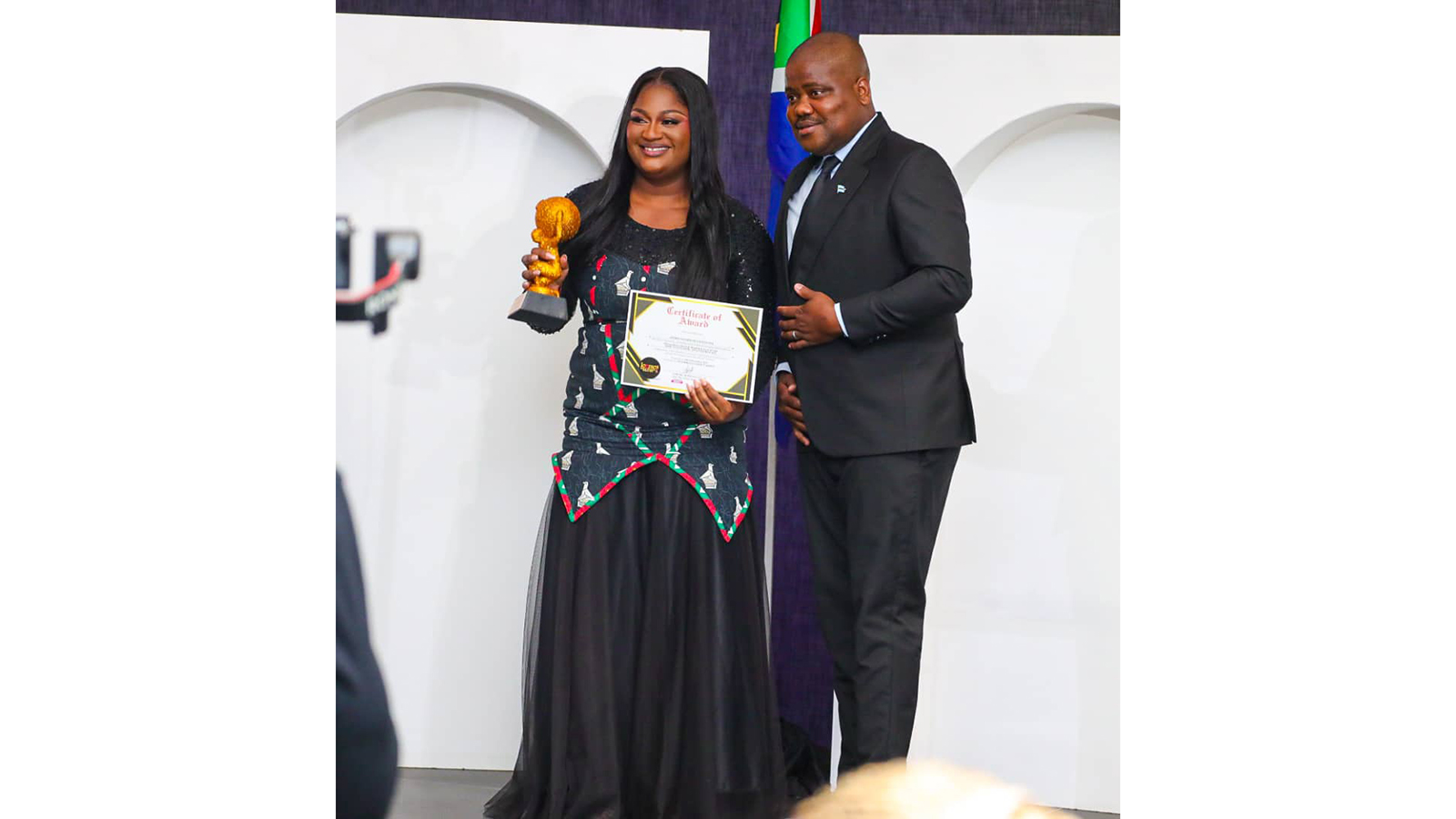 Miss Apphia Nyasha Musavengana, President of the Concord for Young Women in Business Global and AFRICA-ASIA SADC Deputy Youth Leader