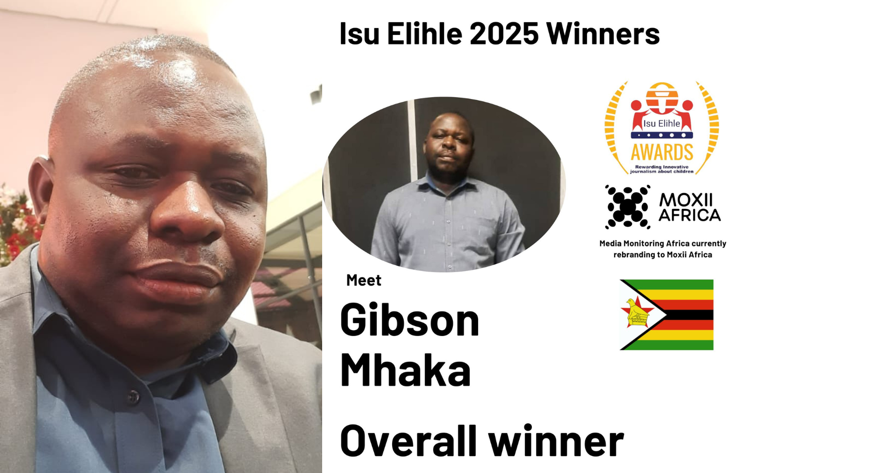 Zimpapers journalist, Gibson Mhaka scoops top 2025 Isu Elihle Award, beating 178 entries across Africa