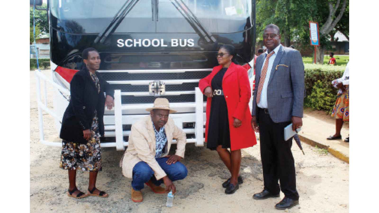 CENTENARY GOVT HIGH SCHOOL UNVEILS NEW BUS. . . New bus enhances transportation — Head