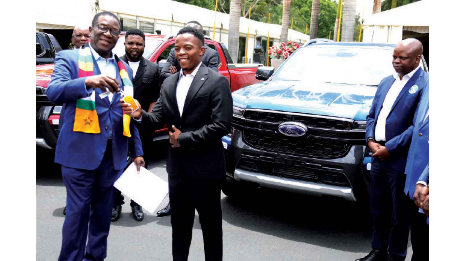 Tears of joy as sports stars get early Presidential festive season cheer