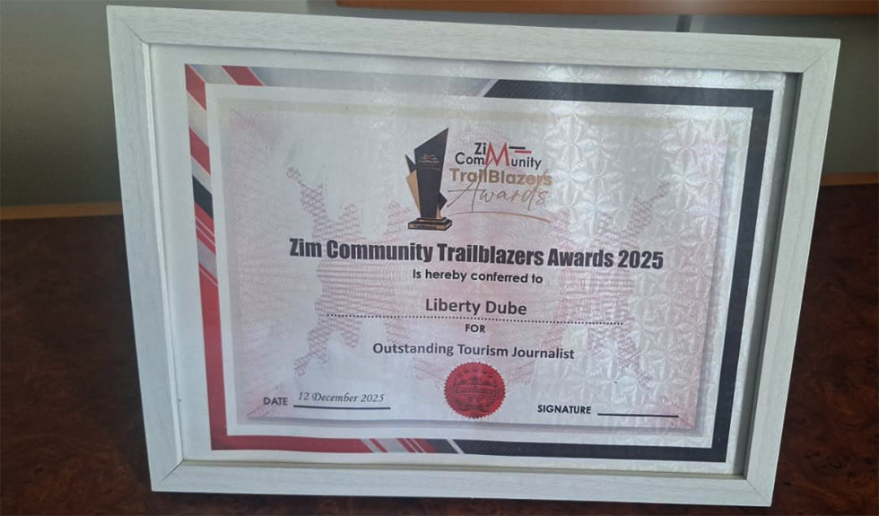 The certificate Liberty Dube received