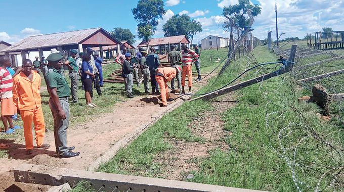 Chaos at Khami Prison! Fierce storm damages cells, flattens fence