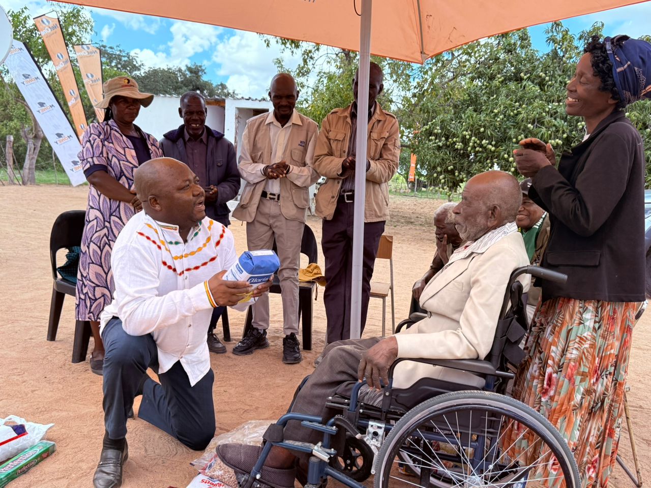 NetOne brings Christmas cheer to 121-Year-old Khulu Banda and over 60 families in Bulilima