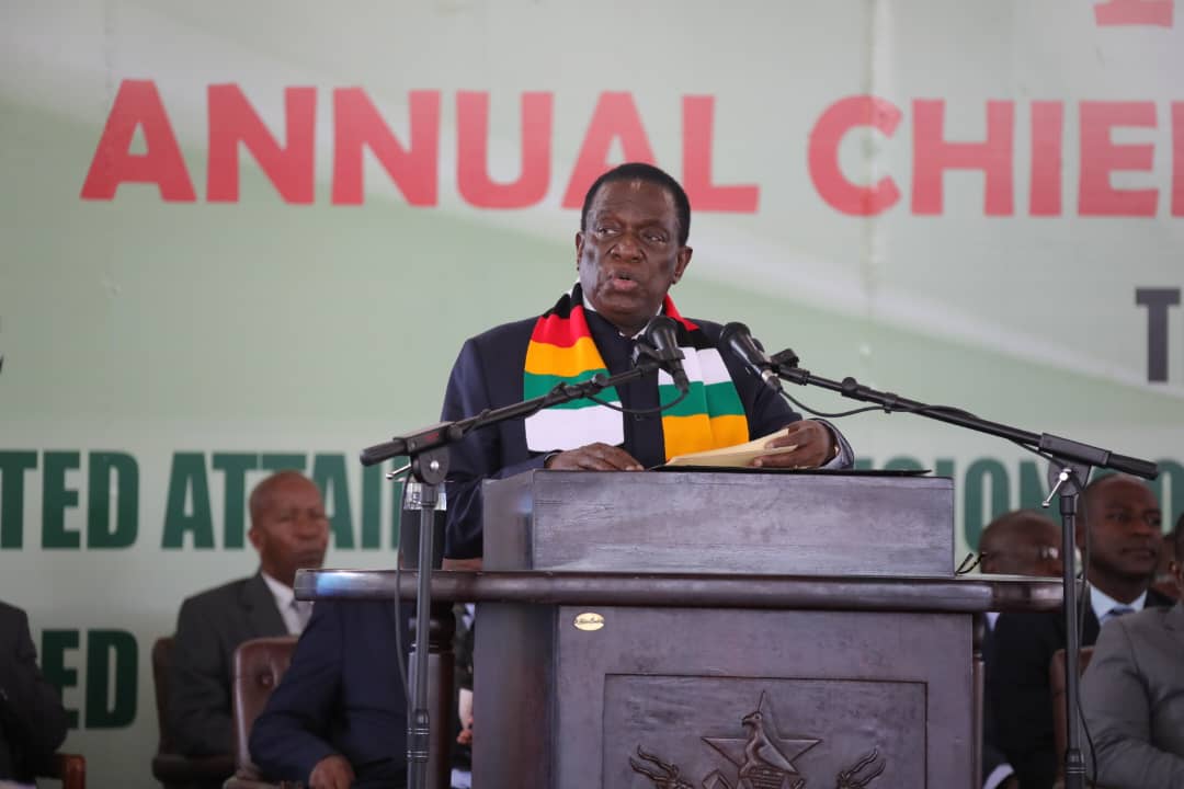 President Mnangagwa highlights chiefs’ role in economic development