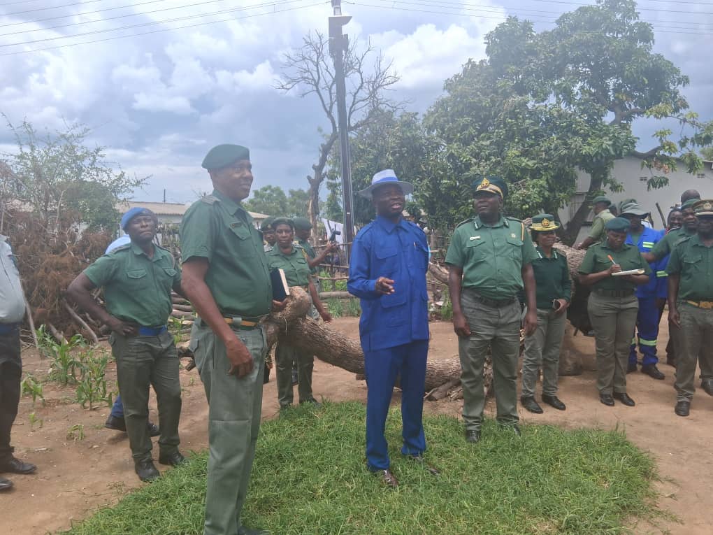 Minister Moyo tours Khami Prison after rains damage buildings