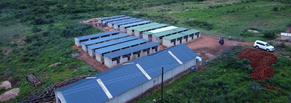 An aerial view of the Makoshera piggery project