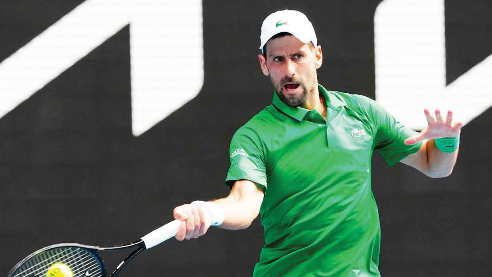 Djokovic rides on Musetti injury