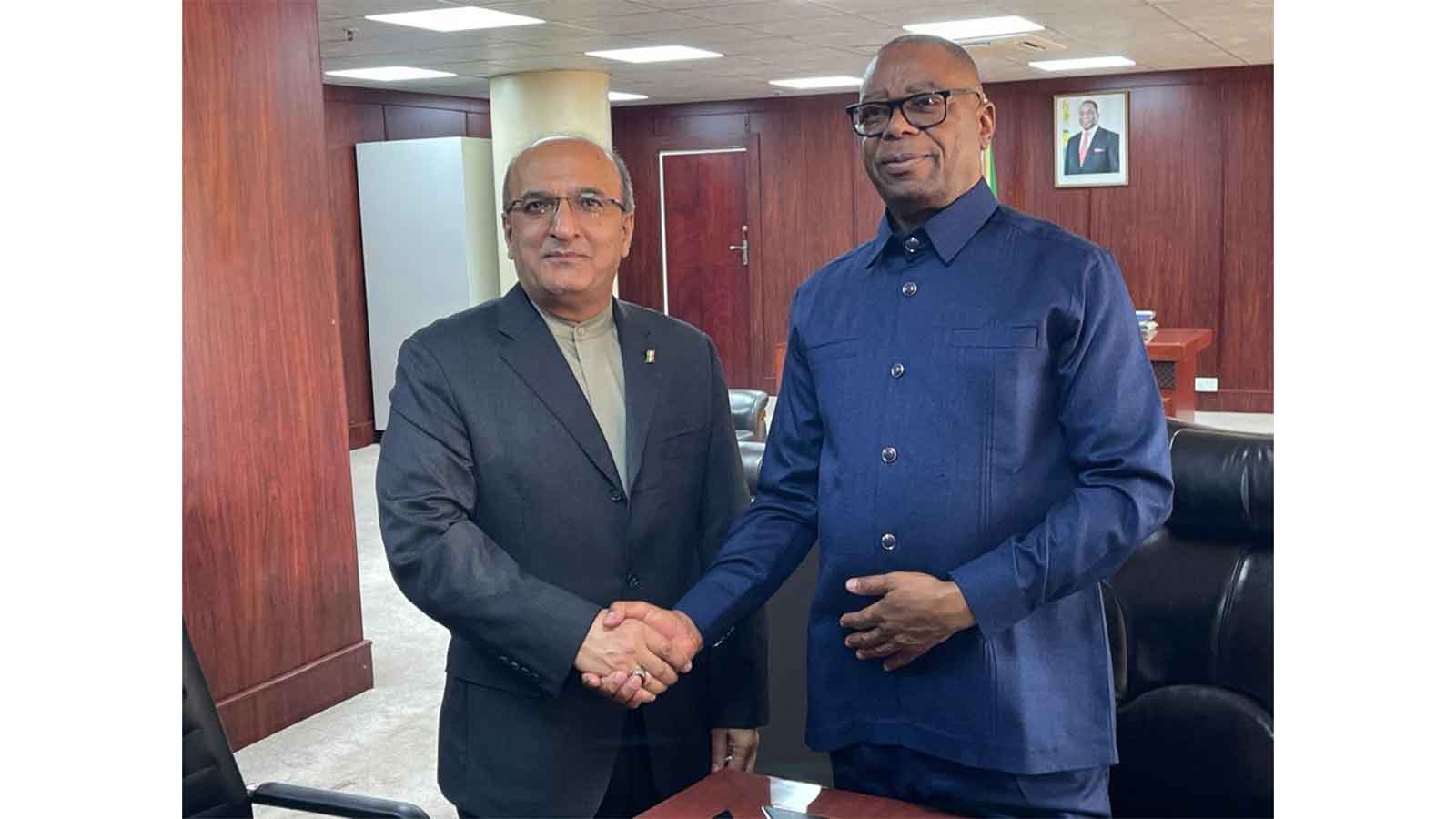 Iranian Ambassador calls on Dr Mombeshora