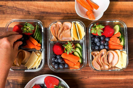 Easy adult lunchable ideas for work or school