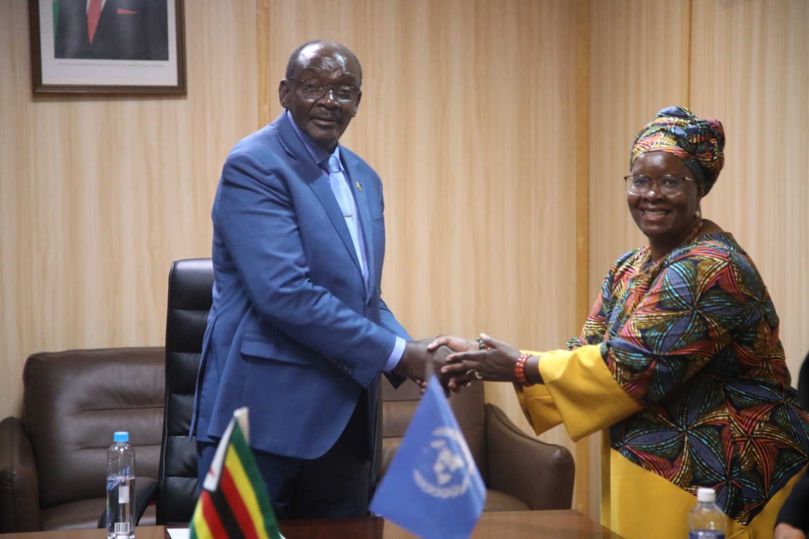 UN top delegate pays courtesy call on Acting President Mohadi