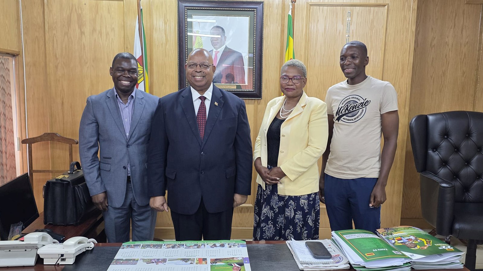 Adv Mudenda shares notes with ZANU PF UK Chair