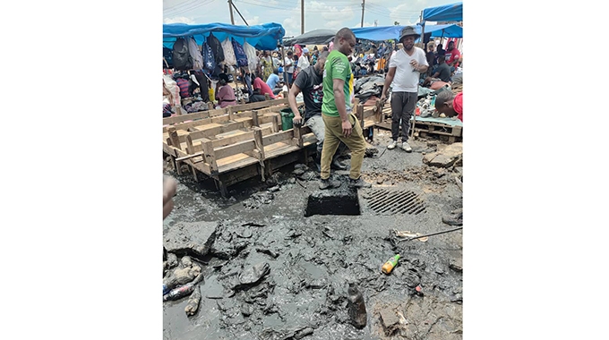 Zanu PF youths collects garbage, clear blocked drains in Mbare