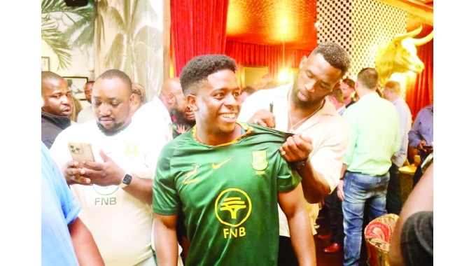 SPRINGBOK SKIPPER COURTS ZIM