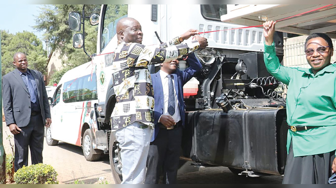 Ambulance and mobile clinic for Matabeleland North health services