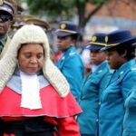 Deputy Chief Justice of the Supreme Court of Zimbabwe, Elizabeth Gwaunza, inspects a parade on her arrival at the Bulawayo High Court for the official opening of the 2026 Legal year on Monday January 12, 2026.
