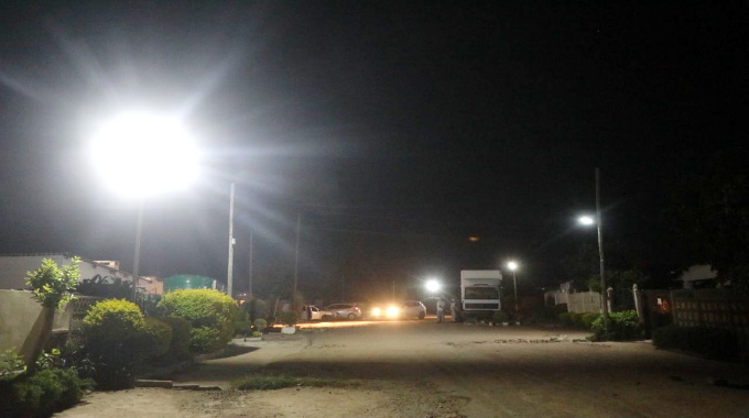 Residents take safety into their own hands . . . install solar street lights in Pumula North