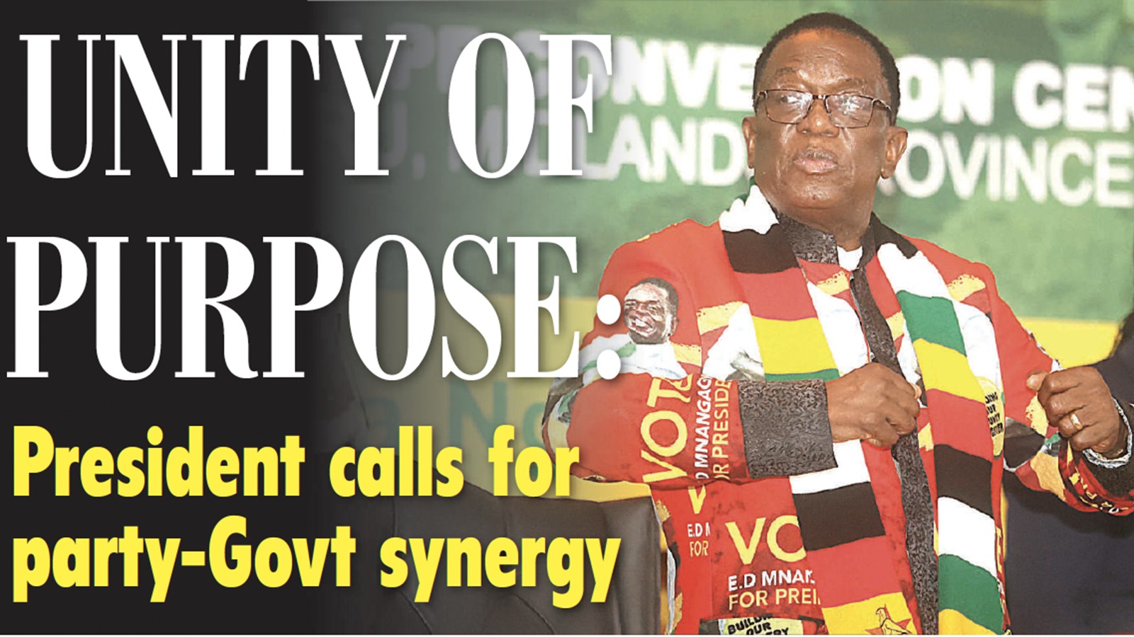 UNITY OF PURPOSE: President calls for party-Government synergy