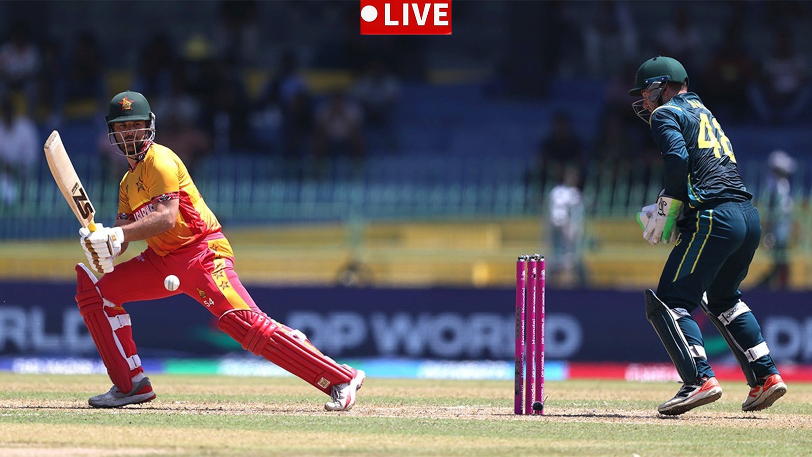 Zimbabwe battles Australia in ICC T20 World Cup