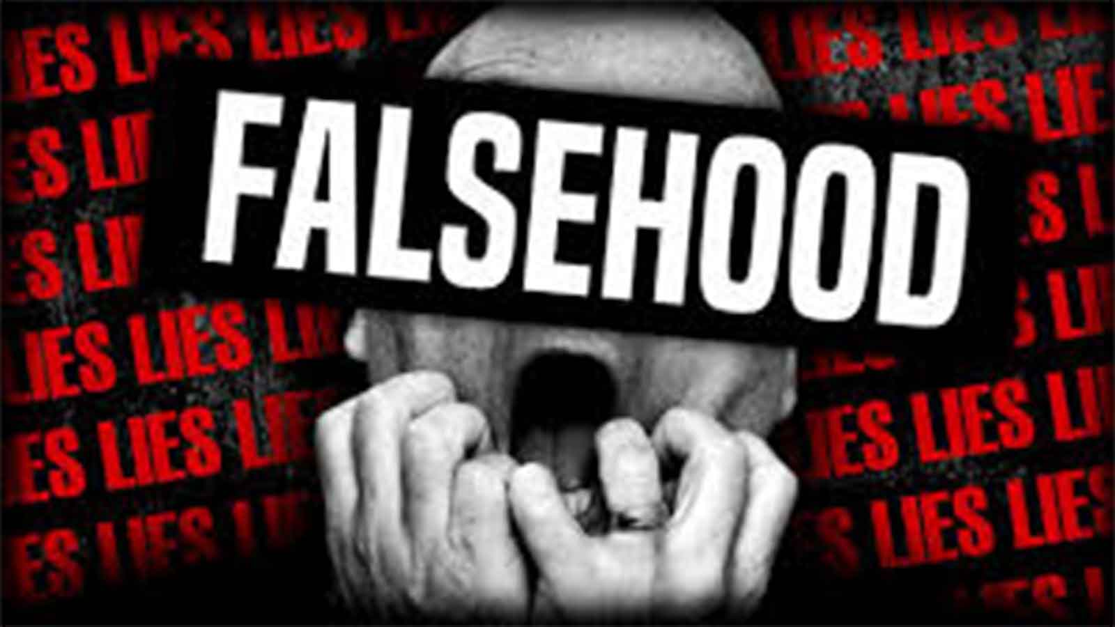 Editorial Comment: Falsehoods must not be peddled as fact