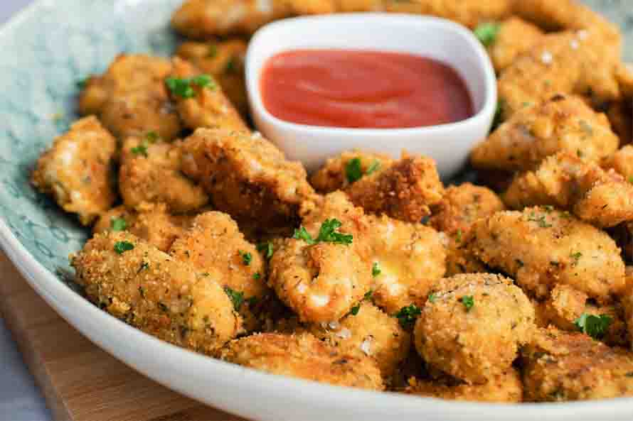 Homemade chicken nuggets rule the plate