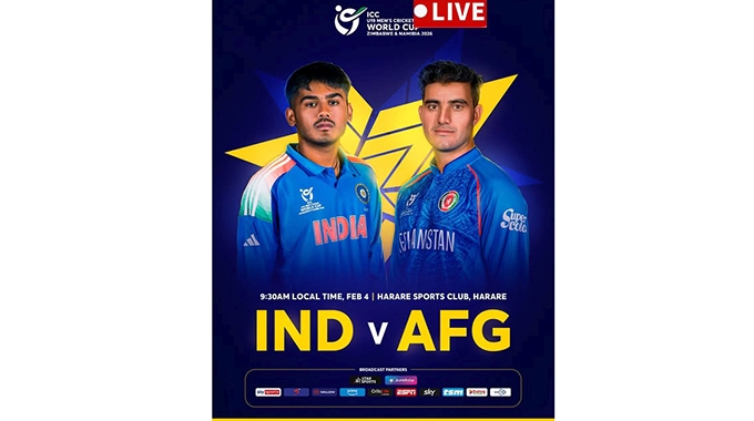 India and Afghanistan clash for final spot in 2026 U-19 ICC Men’s World Cup