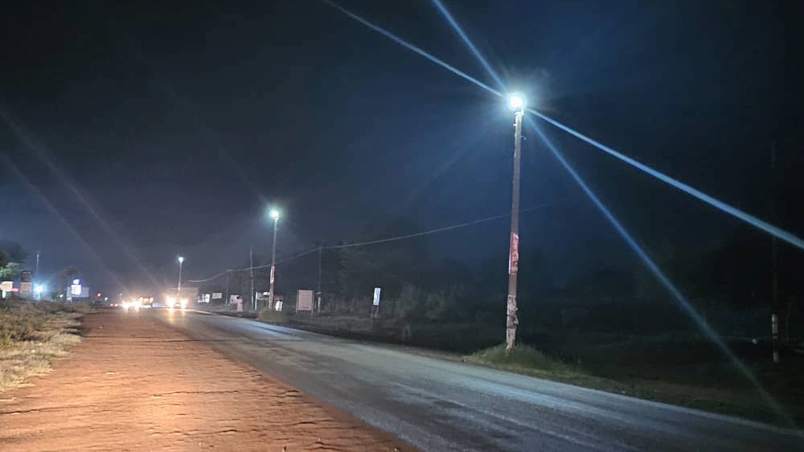 Norton town Council instals street lights