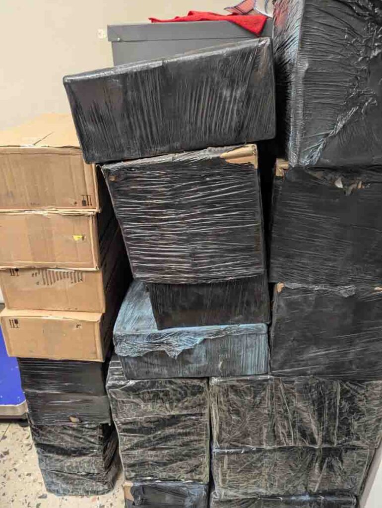 The recovered contraband of unregistered medicines