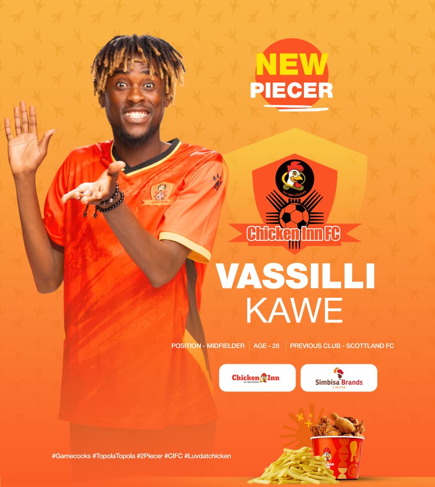 Chicken Inn confirm signing of Vassili Kawe