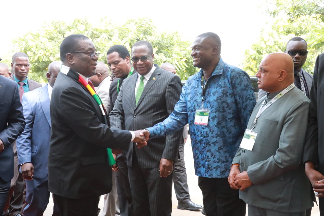 President Mnangagwa arrives for ZimTrade Exporters Conference