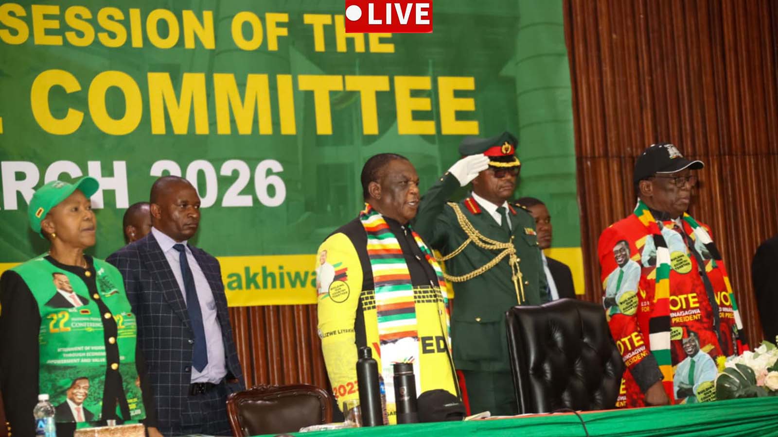 President Mnangagwa attends Zanu PF Central Committee