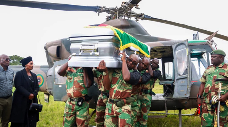 A funeral service was held for the late Major General (Retired) Herbert Chingono at his rural home in Rukweza
