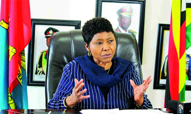 Cde Oppah Muchinguri-Kashiri . . . During the protracted armed struggle that culminated in independence in 1980, thousands of women answered the call of the nationalist movements