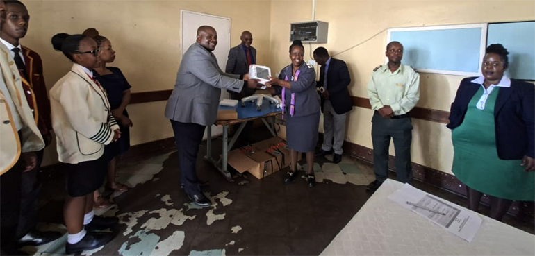 First Class Group of schools donated a patient monitoring machine to Victoria Chitepo Provincial Hospital