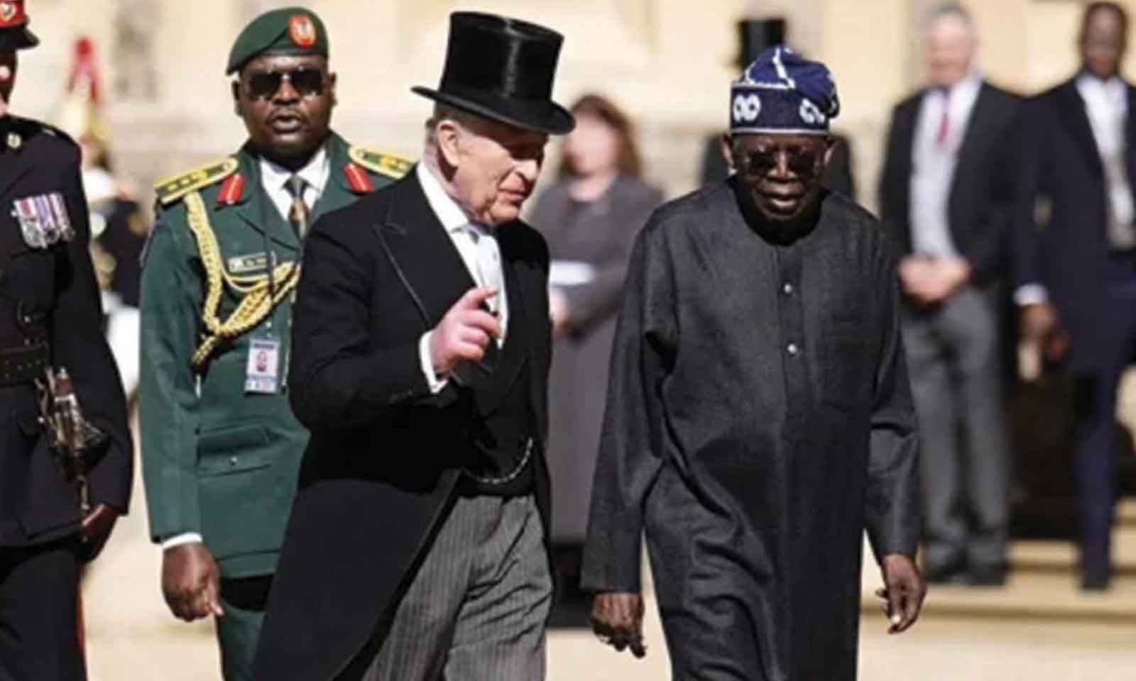 King Charles greets Nigerian president in Windsor sunshine
