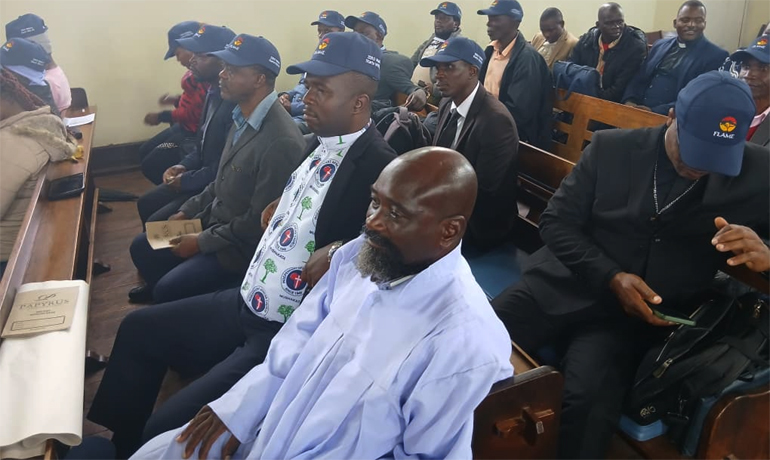 Some of the clergy that underwent training