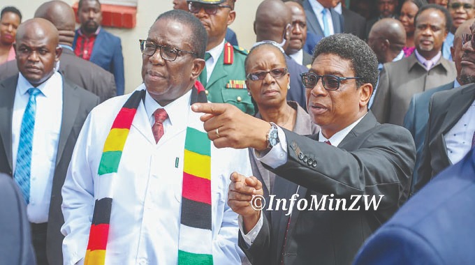 President Mnangagwa breaks new ground First head of State to tour Ingutsheni Central Hospital