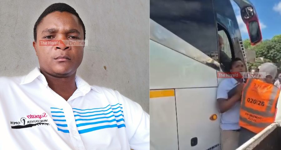 Violent bus crew member who assaulted a TTI marshal dragged to court, granted US$200 bail