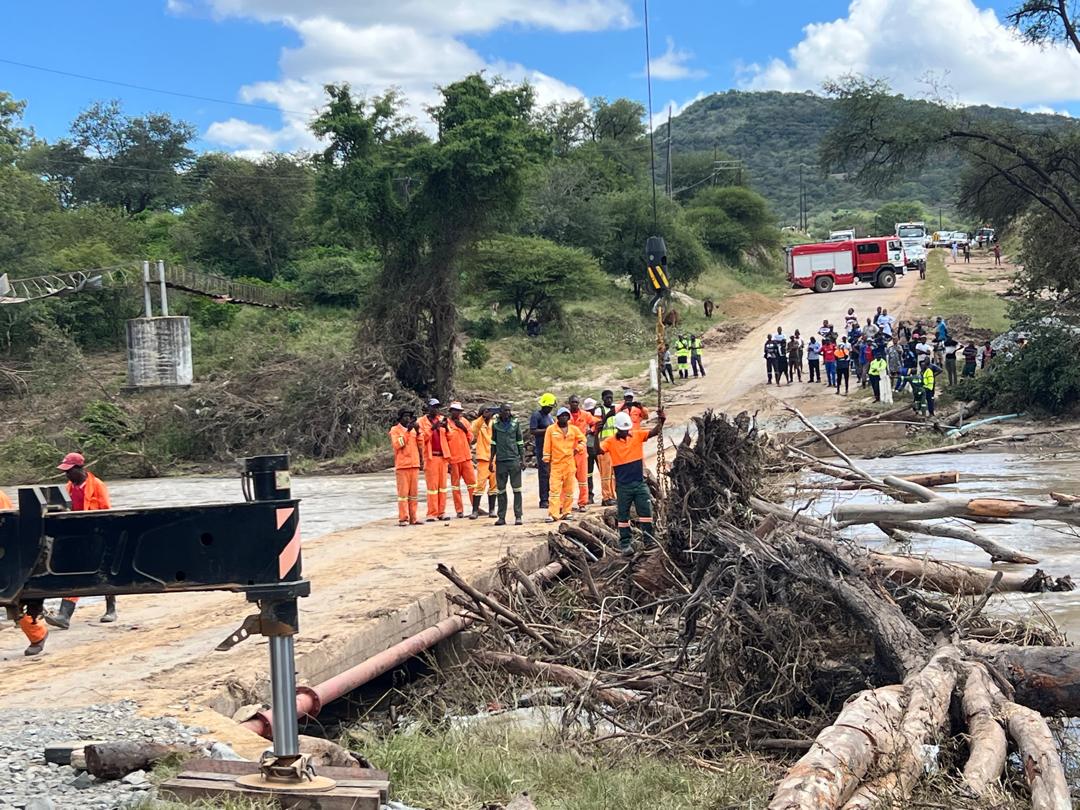 WATCH: Works begin to restore Mtshabezi Bridge after flood damage